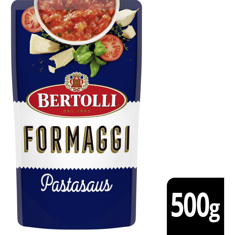 Een afbeelding van Bertolli Pastasaus in zak tomaat en kaas