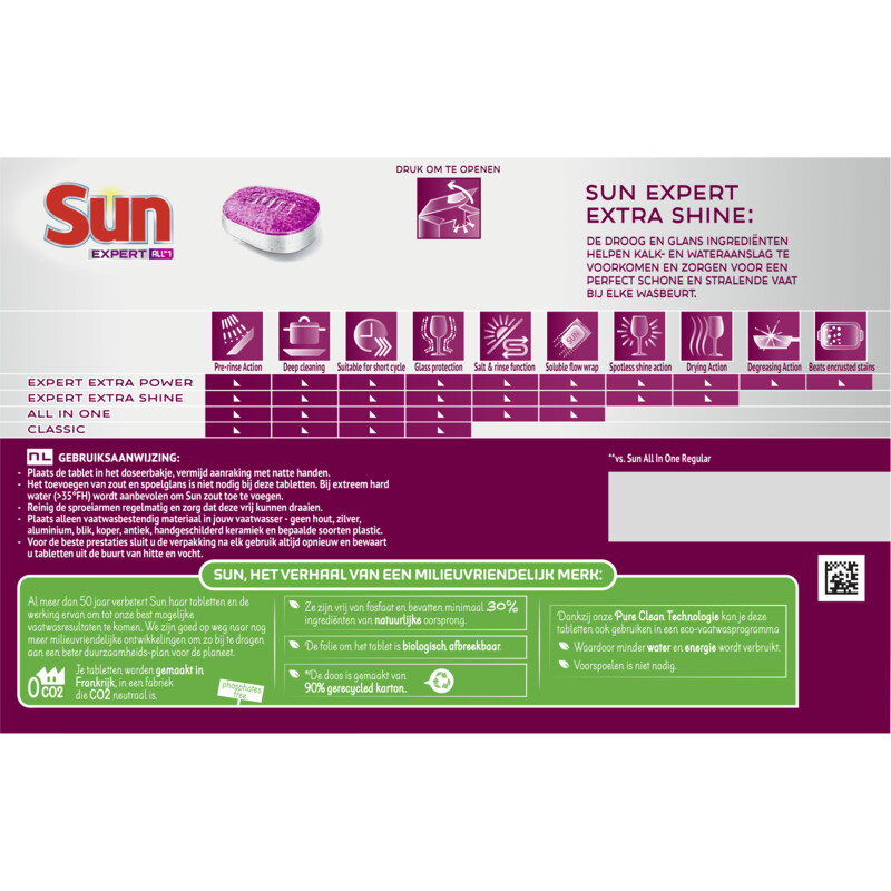 Een afbeelding van Sun Vaatwastabletten all-in-1 expert shine