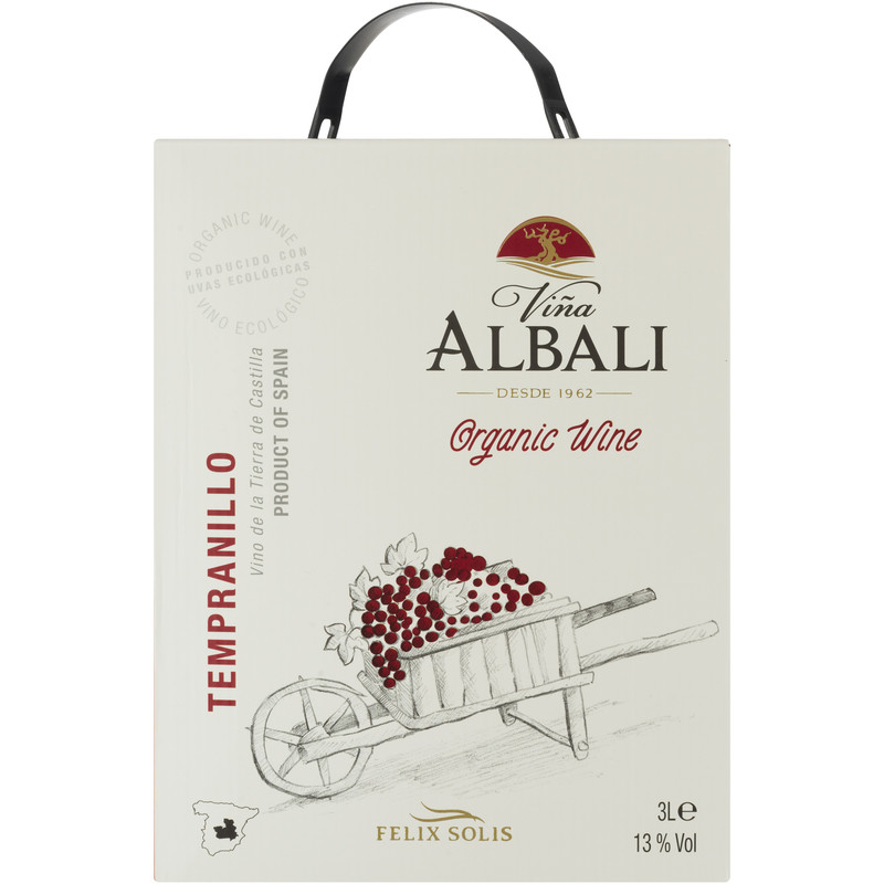 Een afbeelding van Viña Albali Rood Biologisch bib