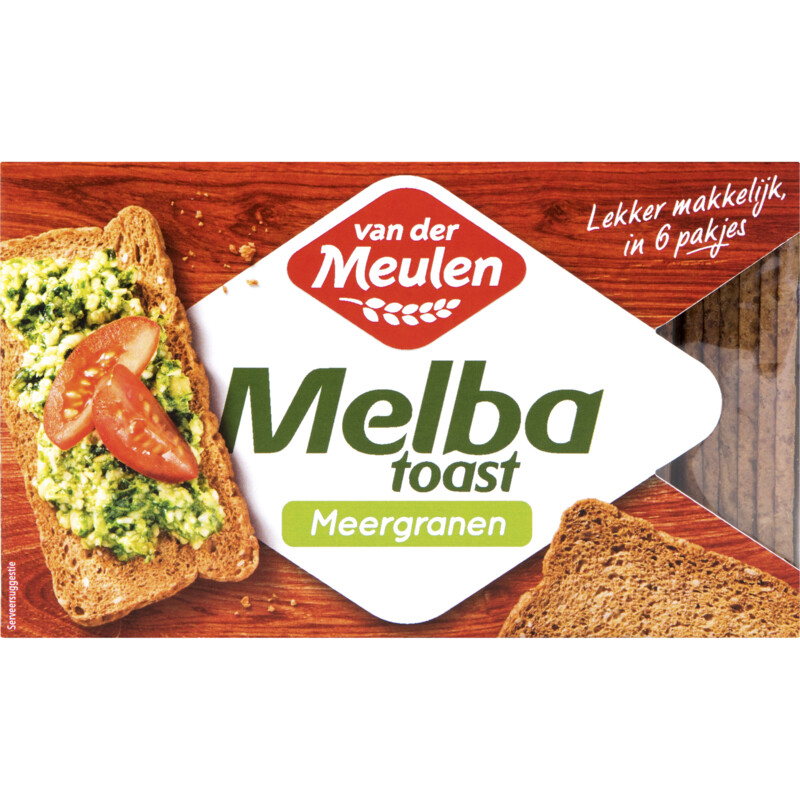 Van der Meulen Melba toast meergranen reserveren Albert Heijn