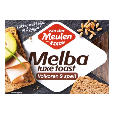 pdp-image-Van der Meulen Melba Toast Luxe Volkoren & Spelt 100g