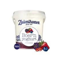 Zuivelhoeve Boer'n yoghurt bosvruchten