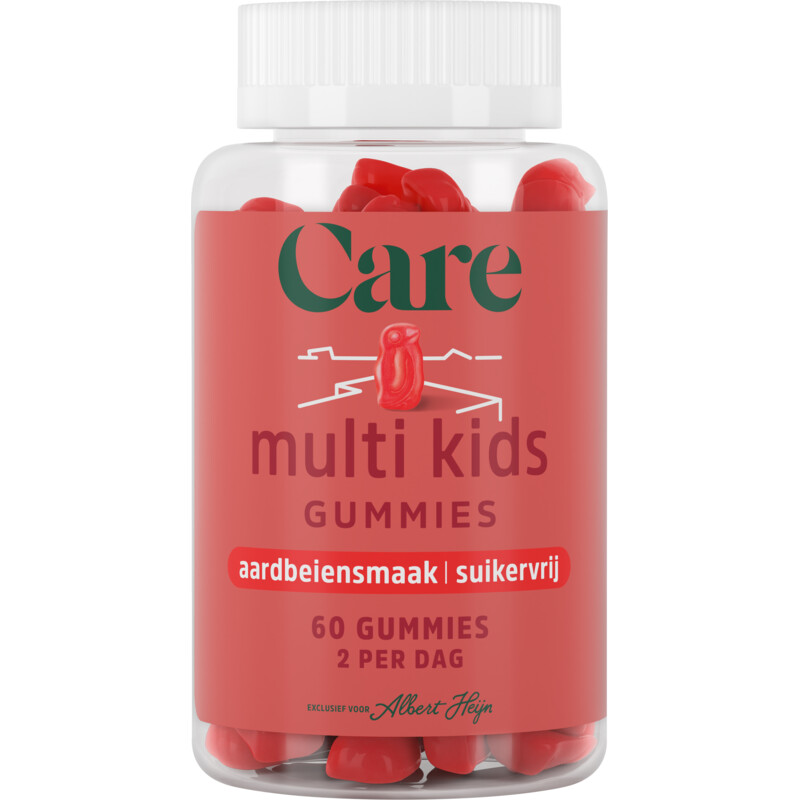 Een afbeelding van Care Multi kids gummies aardbeiensmaak