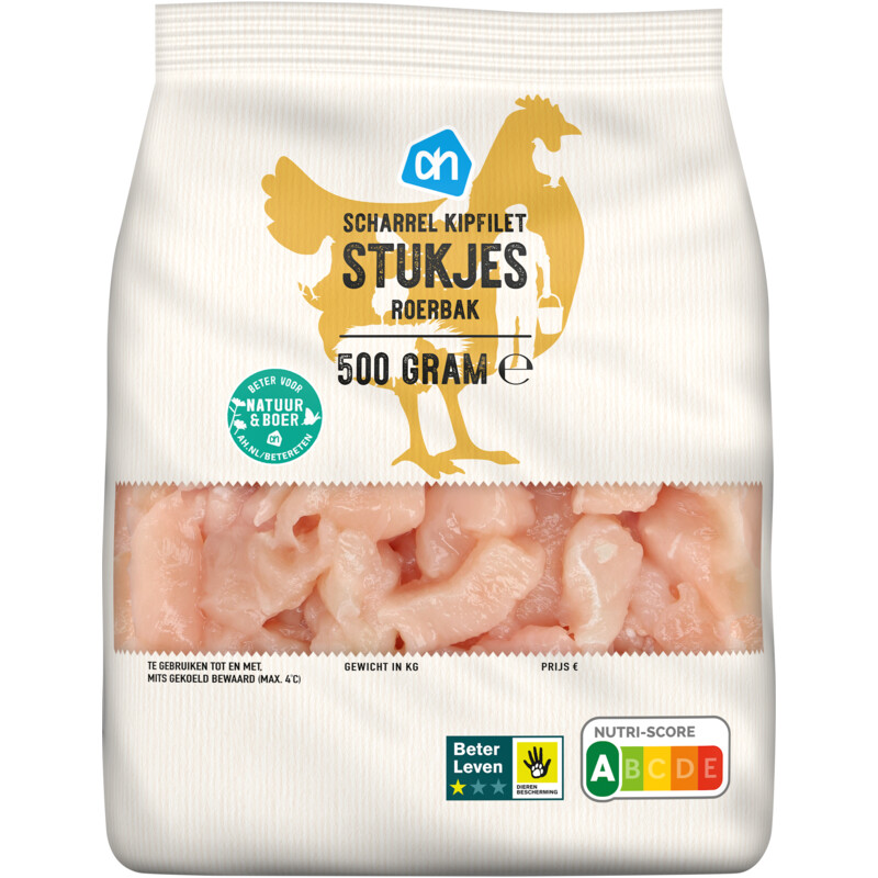 Een afbeelding van AH Scharrel kipfilet stukjes roerbak