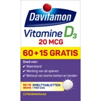 Davitamon Vitamine D3 forte smelt tabletten