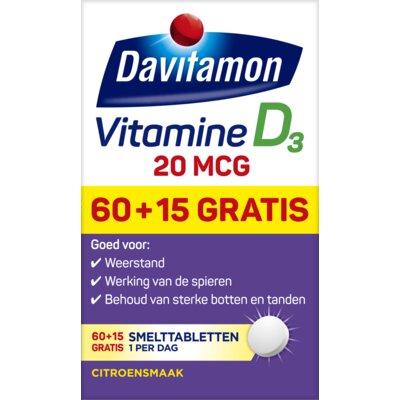 pdp-image-Davitamon Vitamine D3 forte smelt tabletten