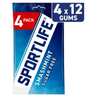 Sportlife Smashmint sugar free gums 4-pack