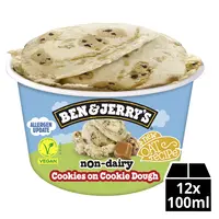 Ben & Jerry's Non-dairy cookies on cookie dough