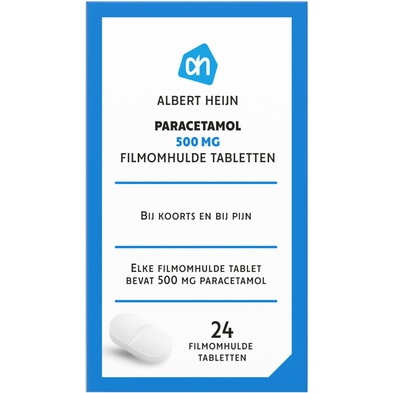 Een afbeelding van AH Paracetamol 500mg tabletten
