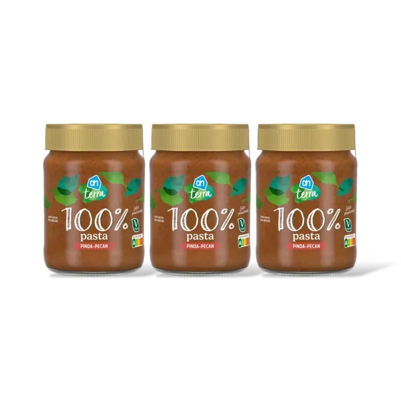 AH Terra 100% pasta pinda-pecan 3-pack