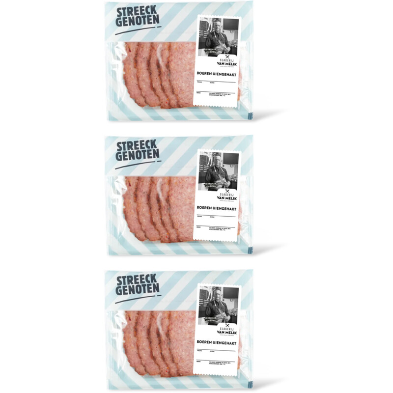 Streeckgenoten Boeren uiengehakt 3-pack