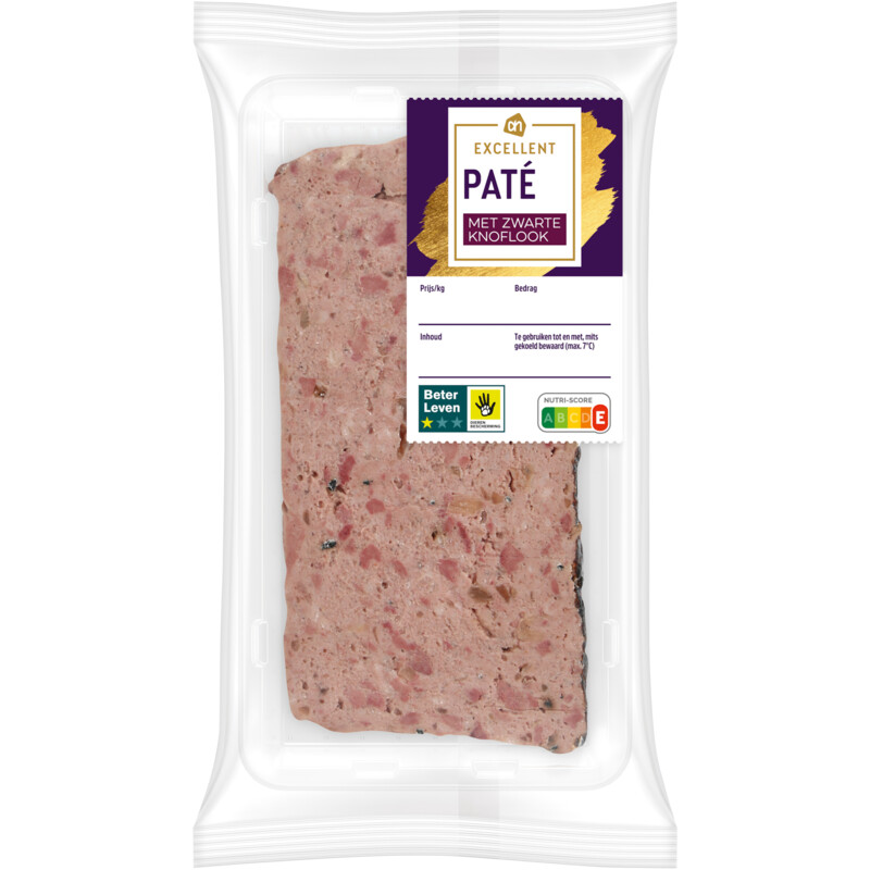 Een afbeelding van AH Paté met zwarte knoflook