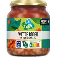 Een afbeelding van AH Terra Witte bonen in tomatensaus