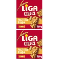 Een afbeelding van Liga Proteine reep Pinda 2-pack