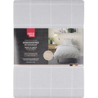 Tutti Mistral Home Dekbedovertrek grijze ruit 140x200cm