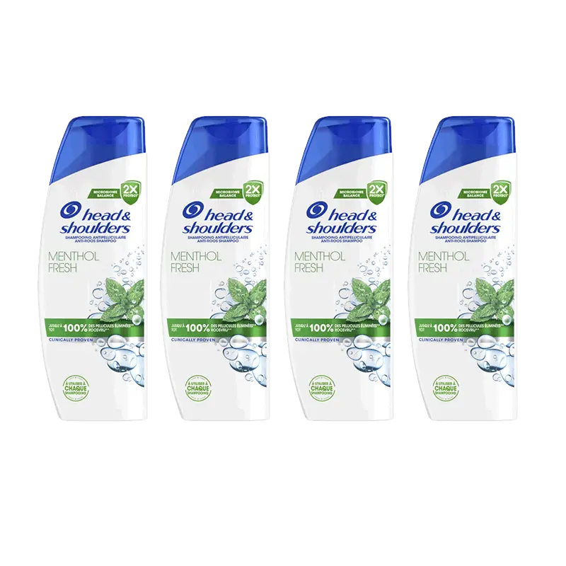 Head & Shoulders Menthol shampoo 4-pack