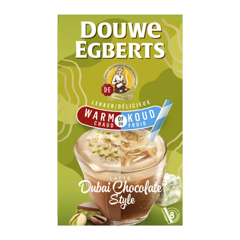 Dubai chocolate style oploskoffie