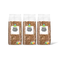 AH Biologisch 100% volkoren haver gepoft 3-pack