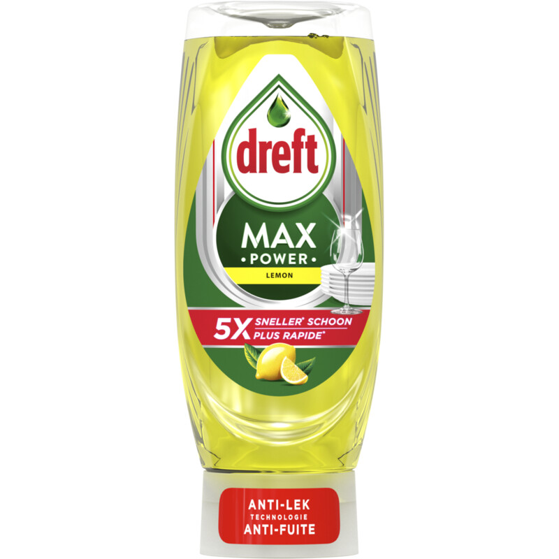 Dreft Max power vloeibaar afwasmiddel citroen