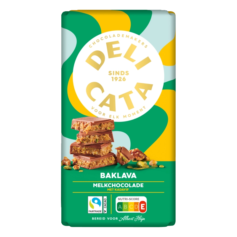 Melk met baklavavulling
