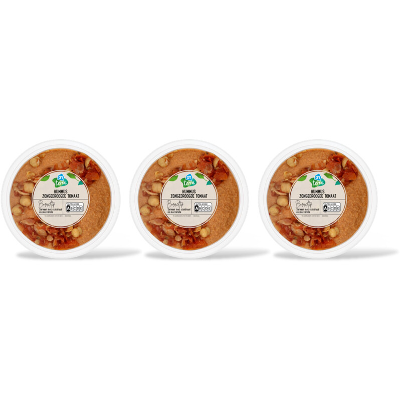 AH Terra Hummus zongedroogde tomaat 3-pack