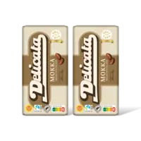 Delicata Reep mokka melkchocolade 2-pack