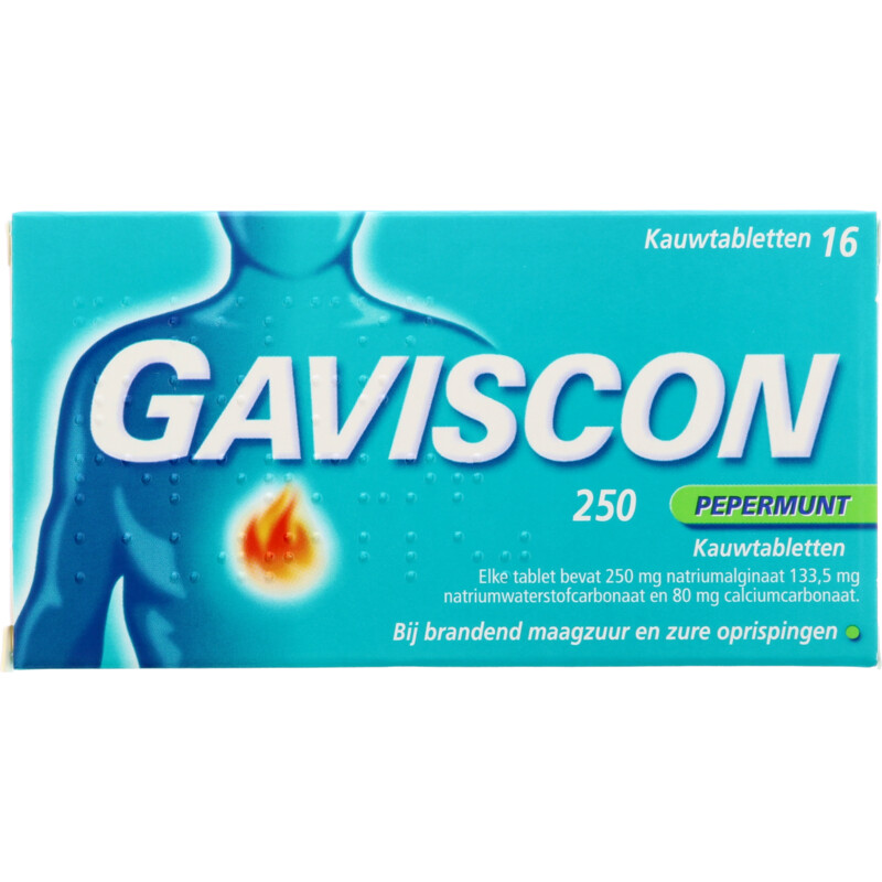 Een afbeelding van Gaviscon Pepermunt kauwtabletten