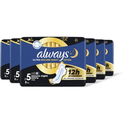 pdp-image-Always Ultra secure night extr maandverband 6pk