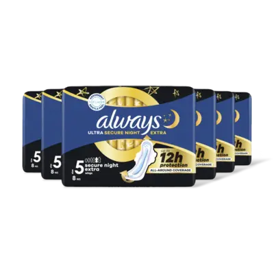 pdp-image-Always Ultra secure night extr maandverband 6pk
