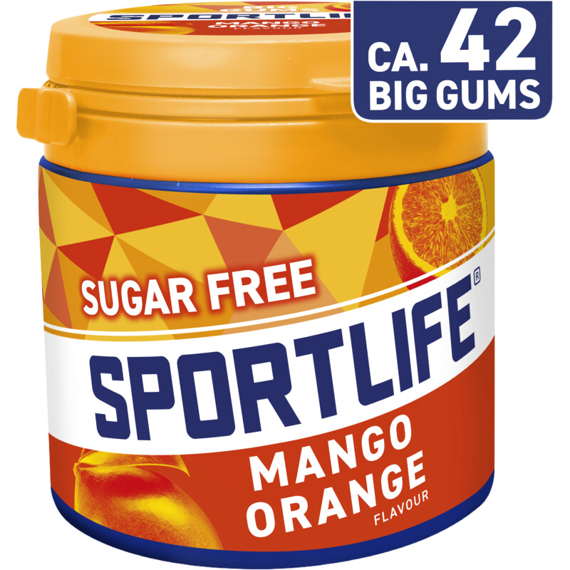 Een afbeelding van Sportlife Big gums mango orange