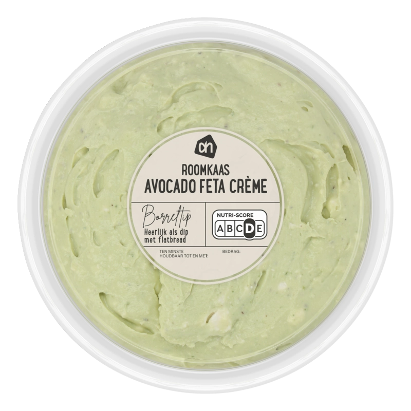 Roomkaas avocado feta crème