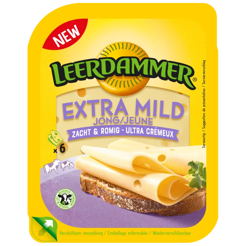 Kaas extra mild 50+ plakken