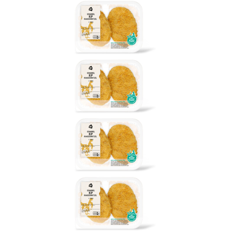 AH Scharrel kipkaasschnitzel 2 stuks 4-pack