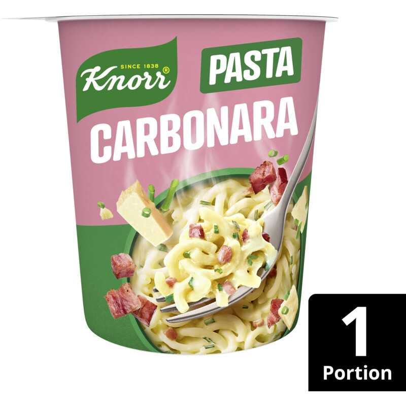 Een afbeelding van Knorr Cup pasta carbonara bel