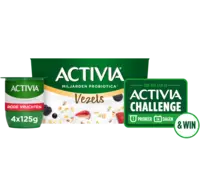 Activia Yoghurt vezels rode vruchten 4-pack