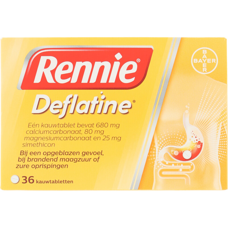 Rennie Deflatine kauwtabletten