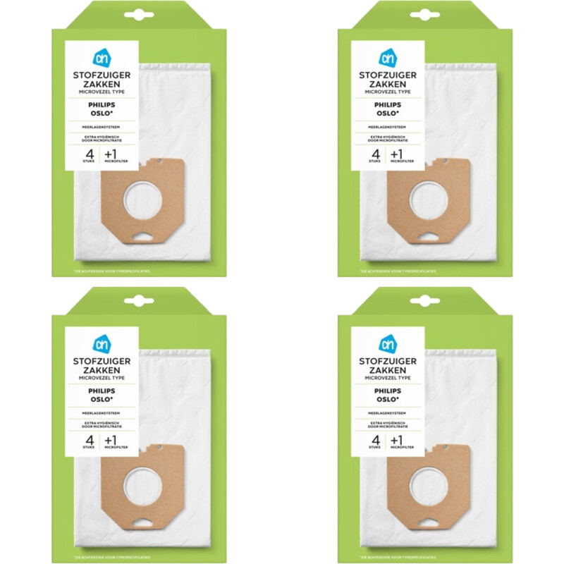 Een afbeelding van AH Stofzuigerzakken Philips/Oslo 4-pack
