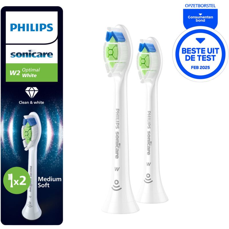 Een afbeelding van Philips Sonicare opzetborstels white optimal