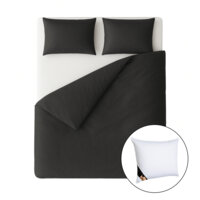 Een afbeelding van Ten Cate Katoensat dbo 140x200/220 antraciet 1k