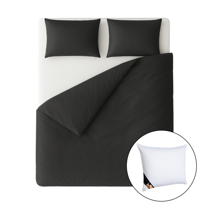 Een afbeelding van Ten Cate Katoensat dbo 140x200/220 antraciet 1k