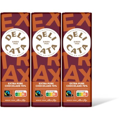 pdp-image-Delicata Reep extra pure chocolade 70% 3-pack