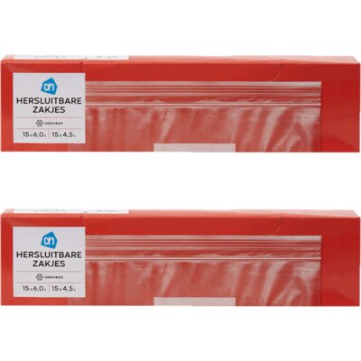 pdp-image-AH Hersluitbare zakjes 4,5 & 6 liter 2-pack