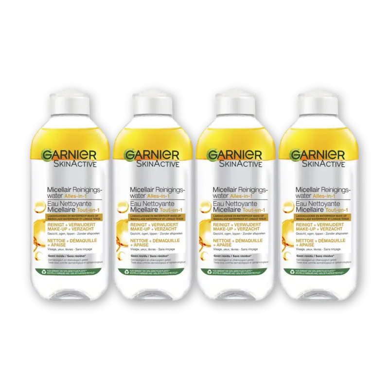 Garnier Micellair reinigingswater in olie 4-pack