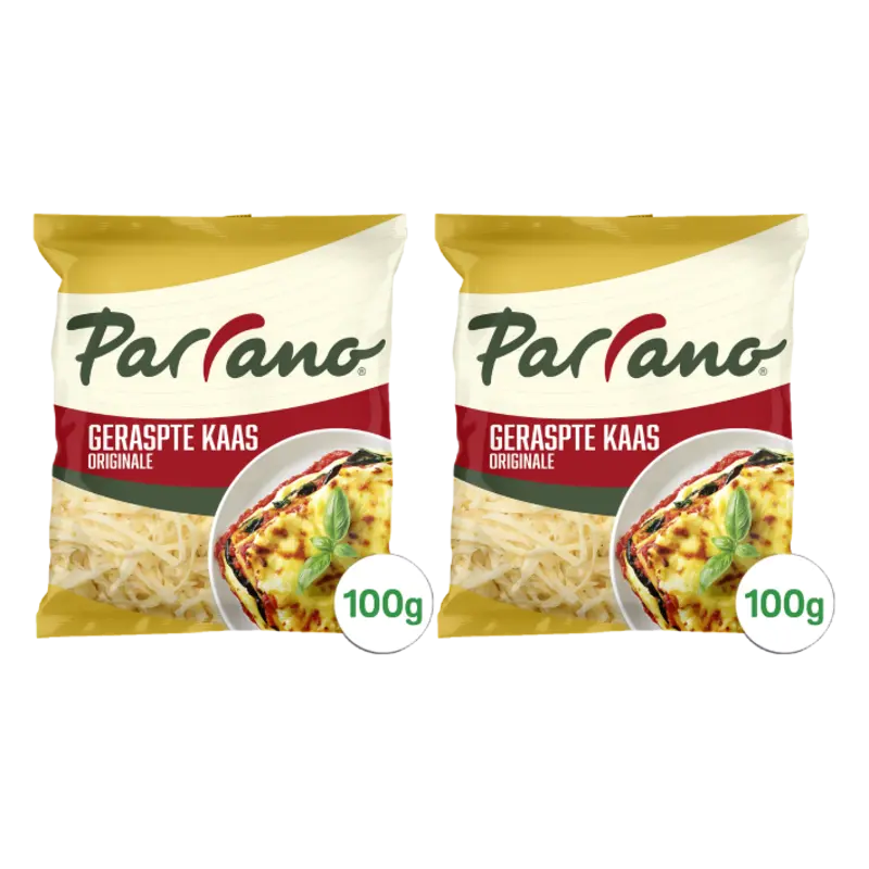 Parrano Geraspte kaas originale 2-pack
