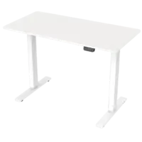 Brixy Zit sta bureau elektrisch wit 140x60cm
