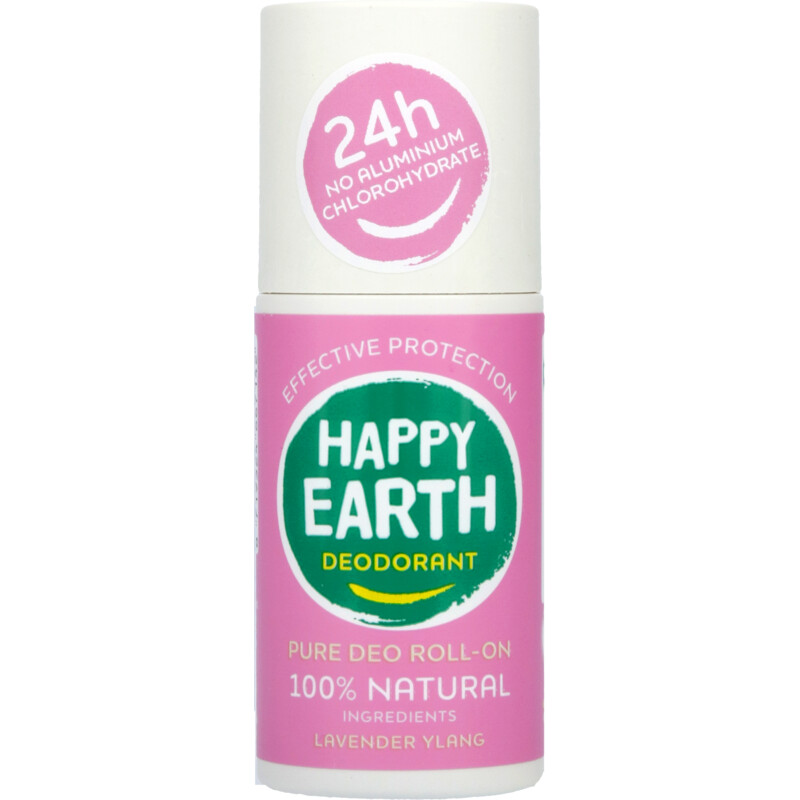 Een afbeelding van Happy Earth Deo roller lavender ylang