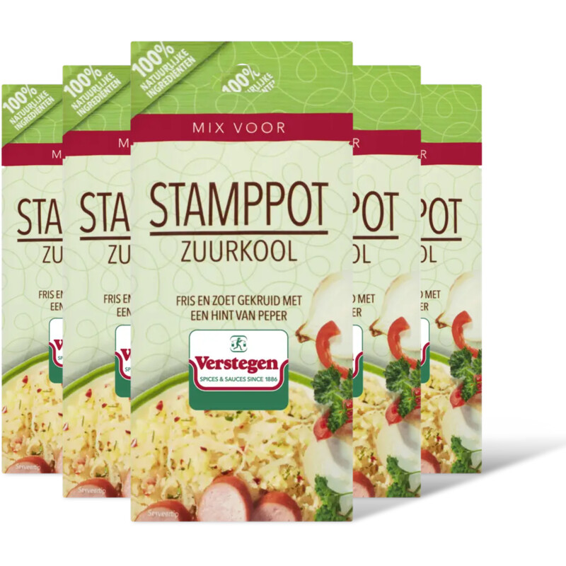 Verstegen Kruidenmix voor stamppot zuurkool 5-pack