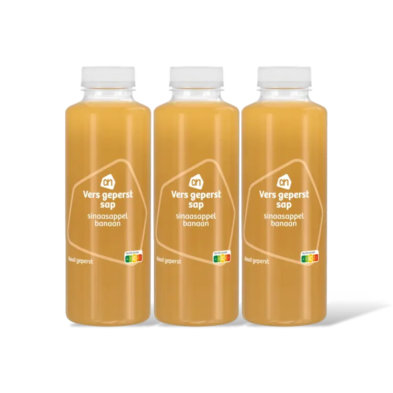 AH Vers geperst sap sinaasappel banaan 3-pk