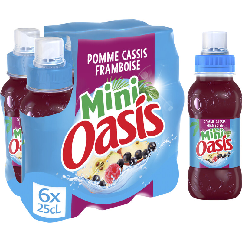 Een afbeelding van Oasis Mini appel bes framboos 6-pack bel