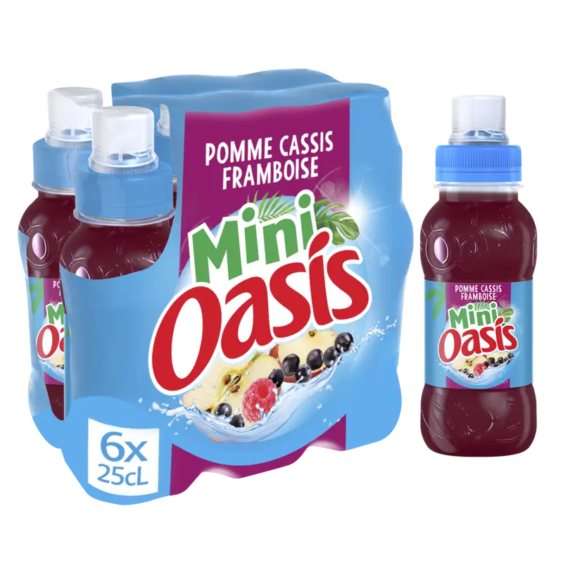 Oasis Mini appel bes framboos 6-pack bel
